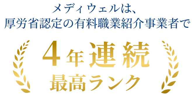 厚労省認定の入職実績認定制度で3年連続最高ランクに認定