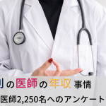 診療科別の医師の年収